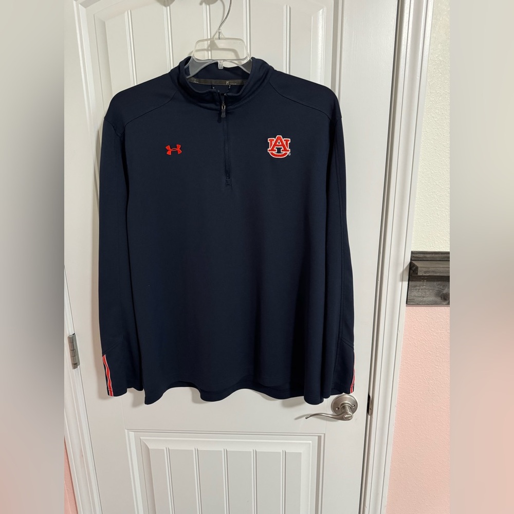 Auburn Under Armour Navy Pullover with Orange Accents Men’s XL